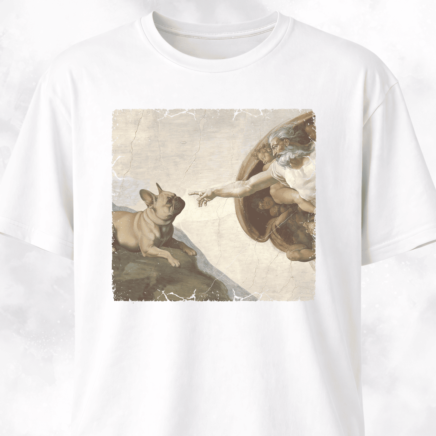 The Creation Of Adam Frenchie Edition T-Shirt