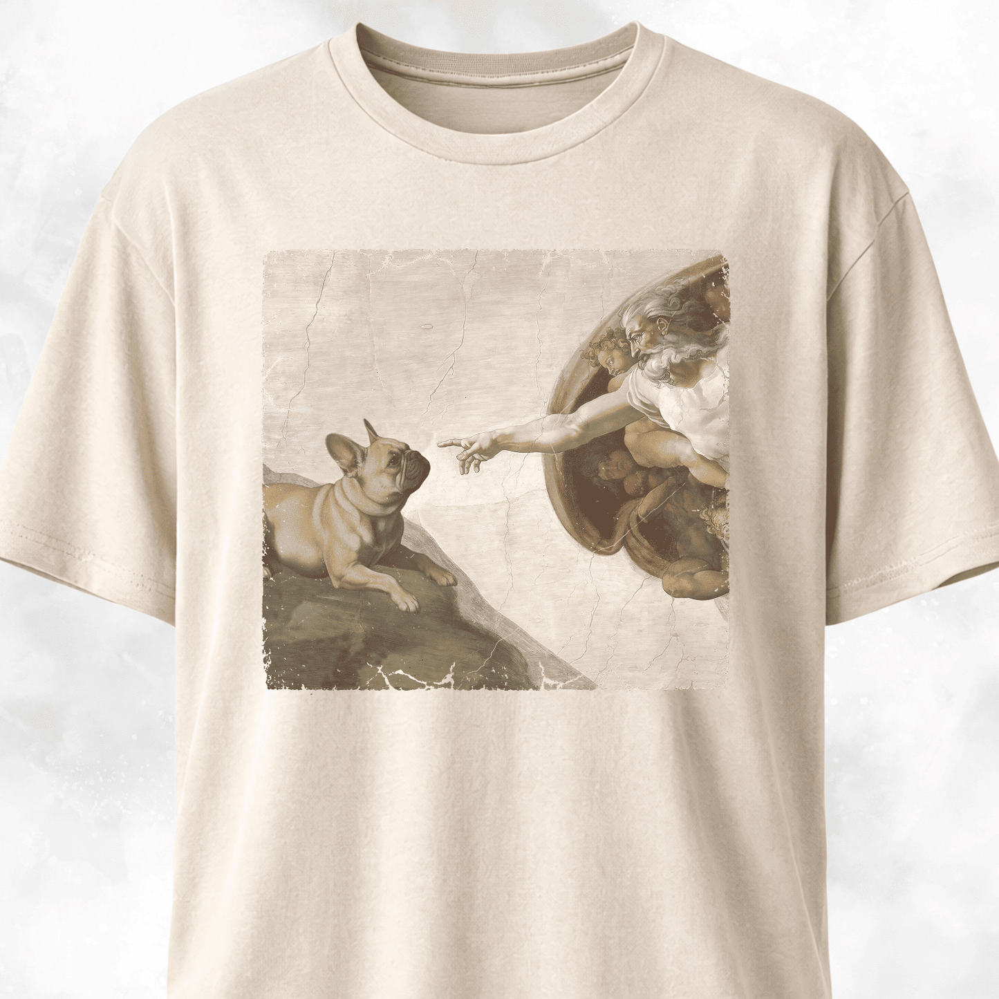 The Creation Of Adam Frenchie Edition T-Shirt