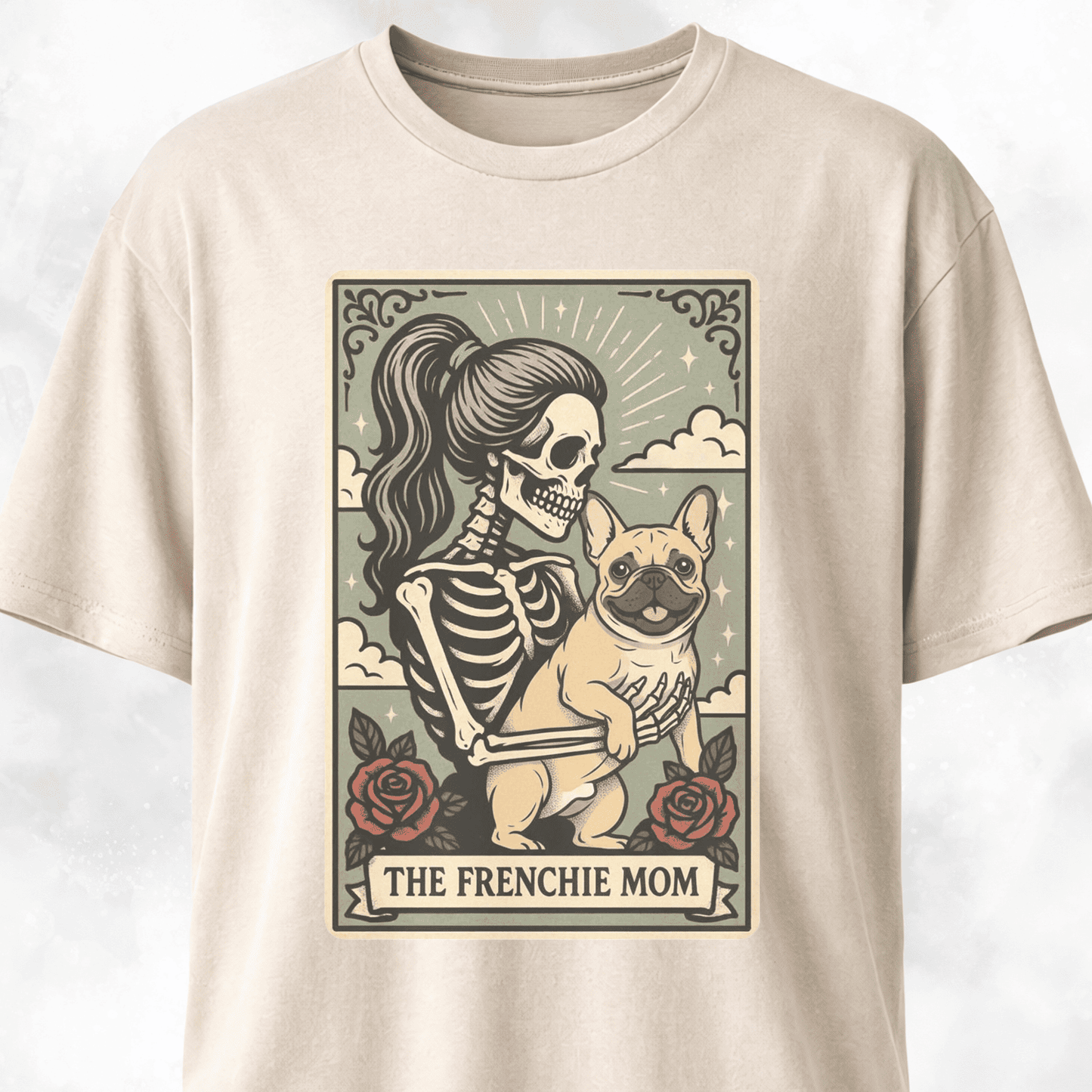 The Frenchie Mom Tarot Card T-Shirt