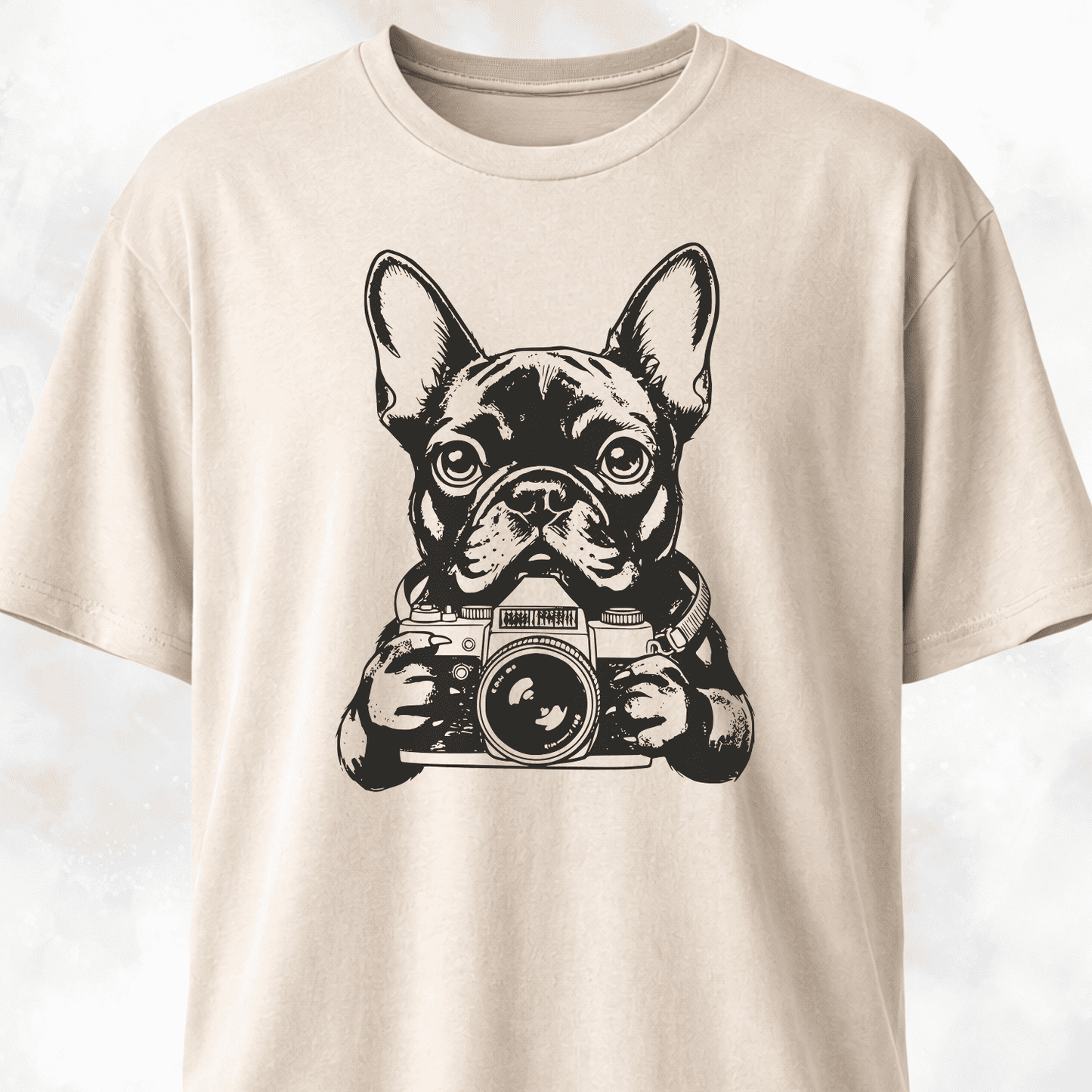 Tourist Frenchie With A Camera T-Shirt