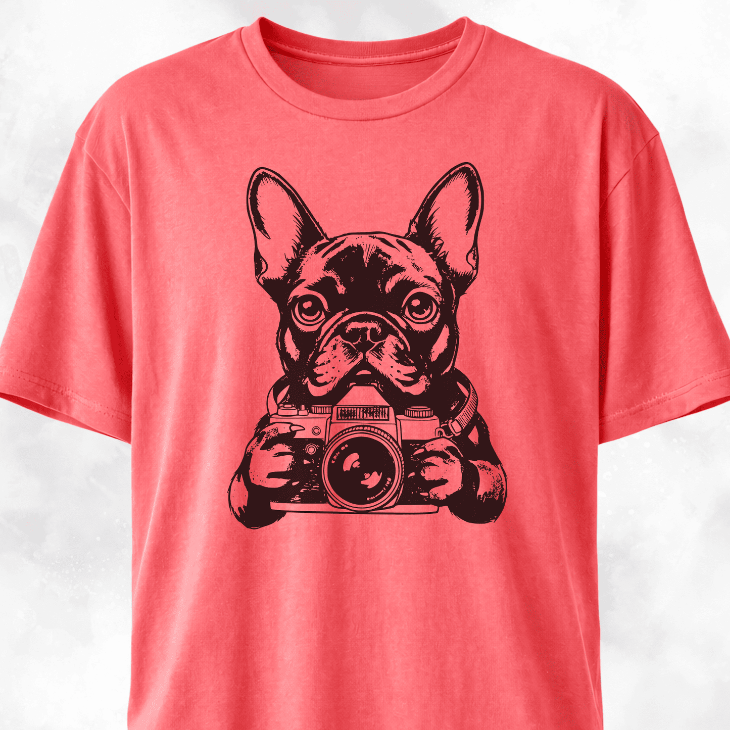 Tourist Frenchie With A Camera T-Shirt