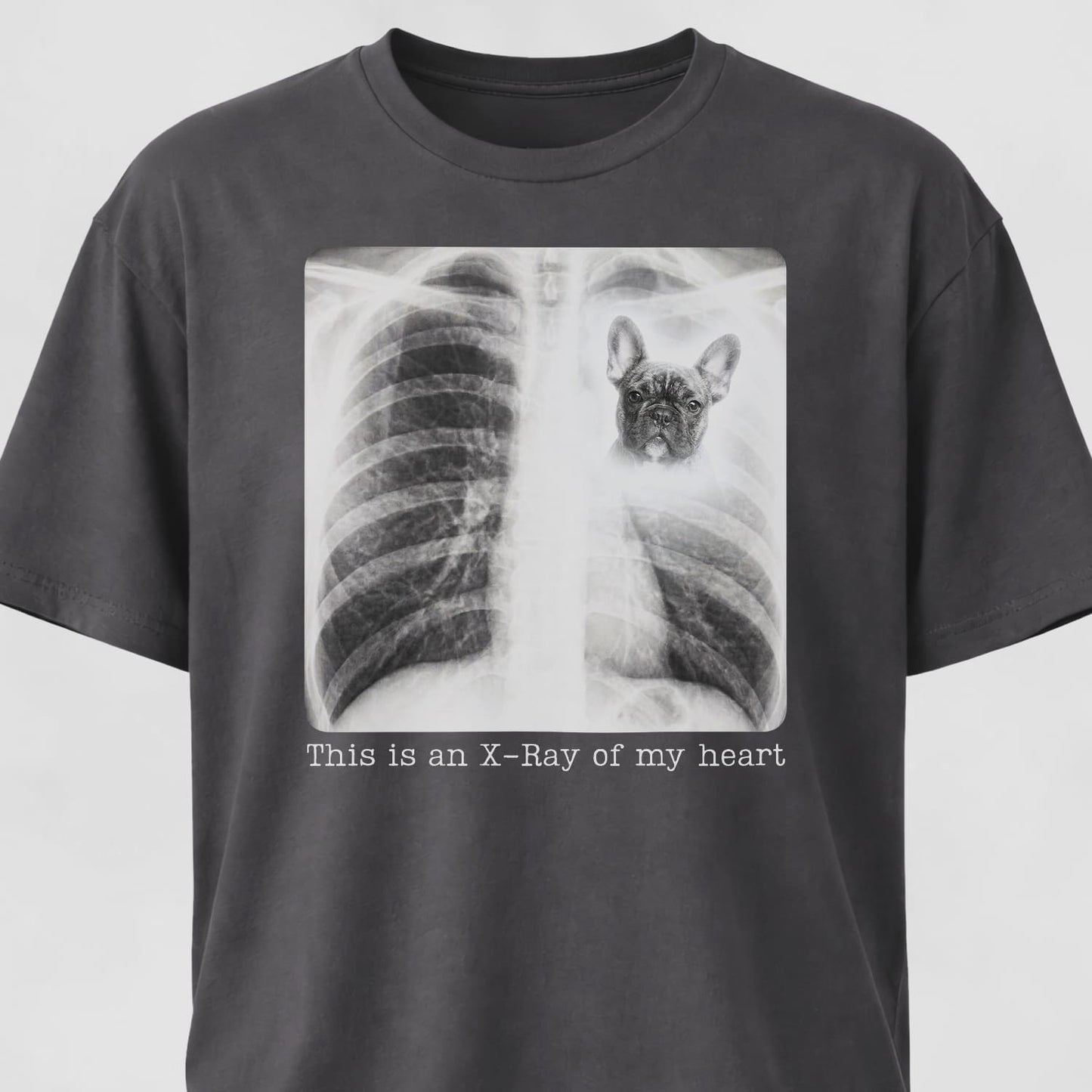 Xray Frenchie Heart T-Shirt