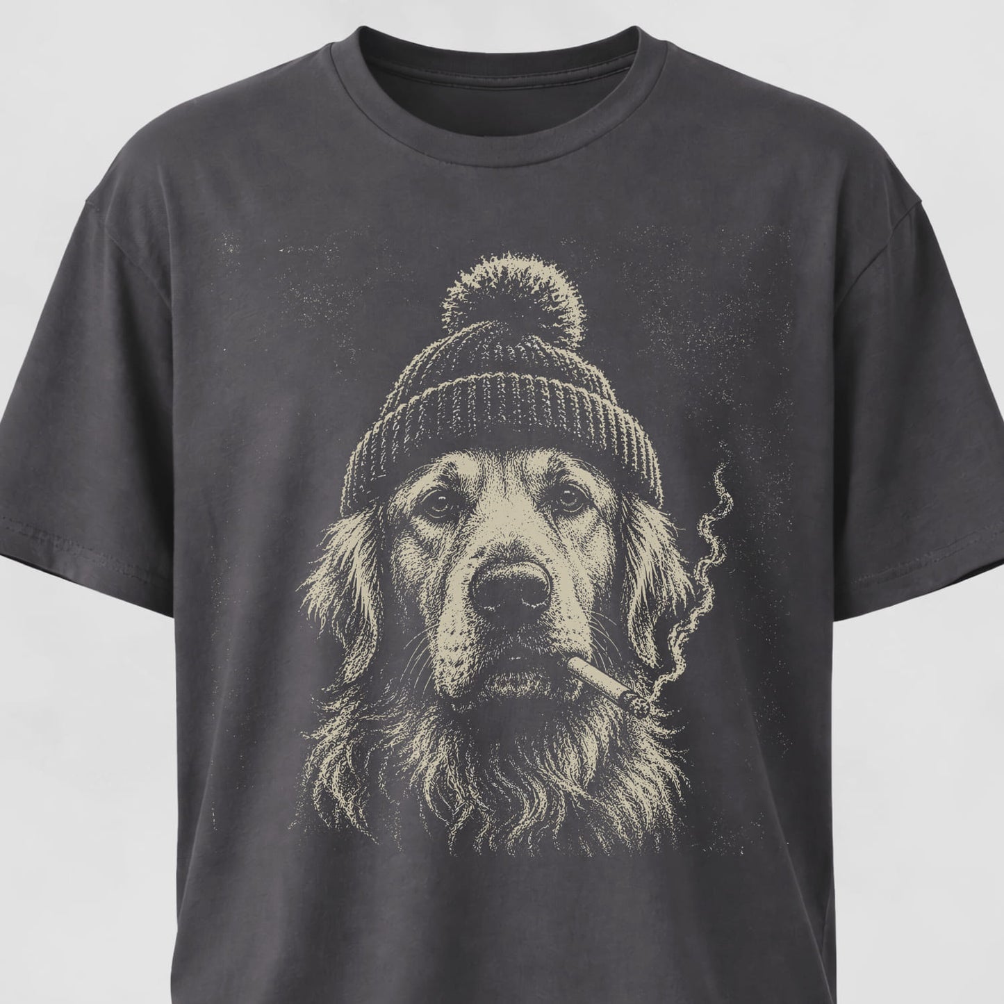 Smoking Goldie With A Beanie T-Shirt
