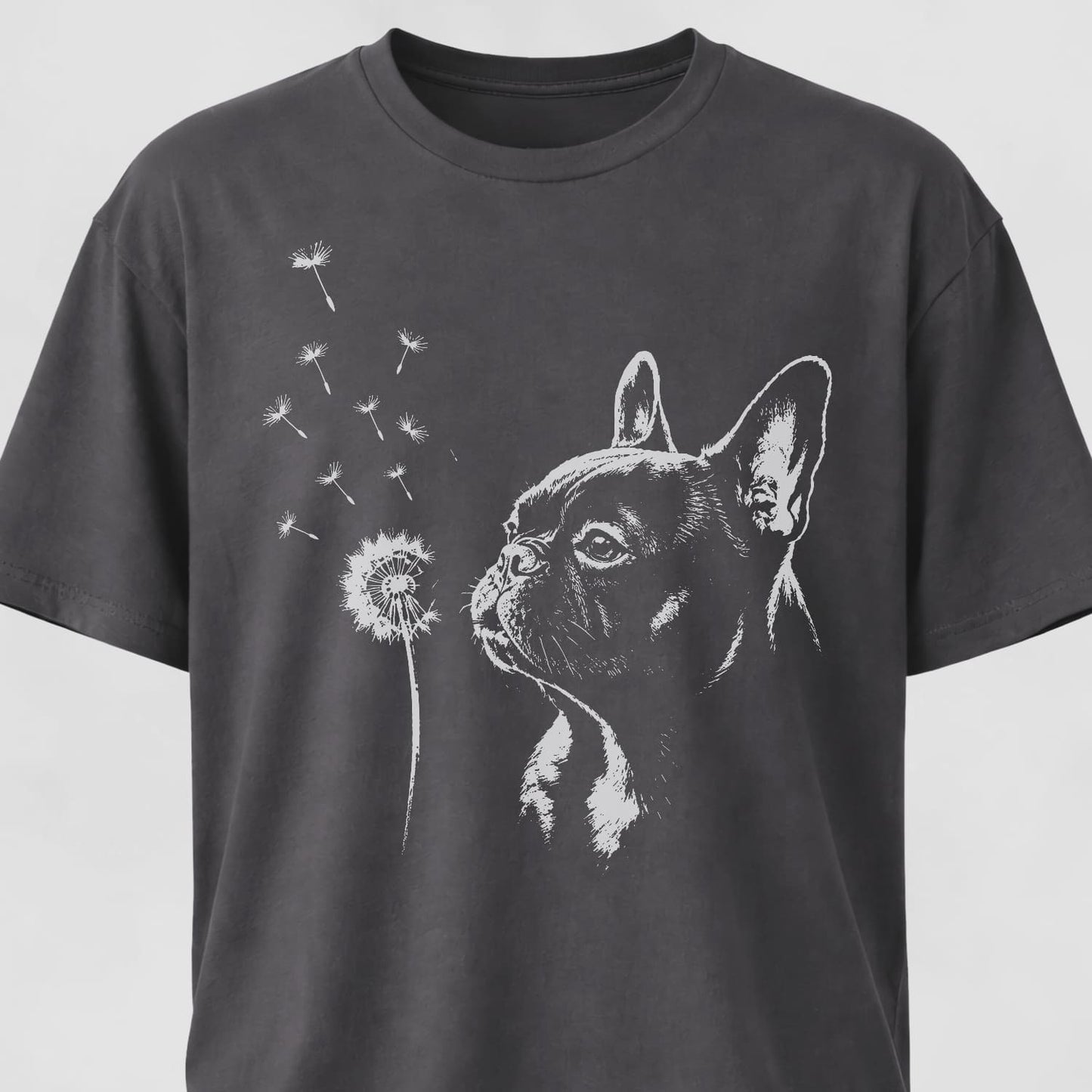 Frenchie Blowing Dandelion T-Shirt