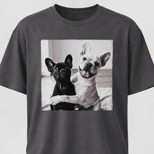 Frenchie Buddies Selfie T-Shirt