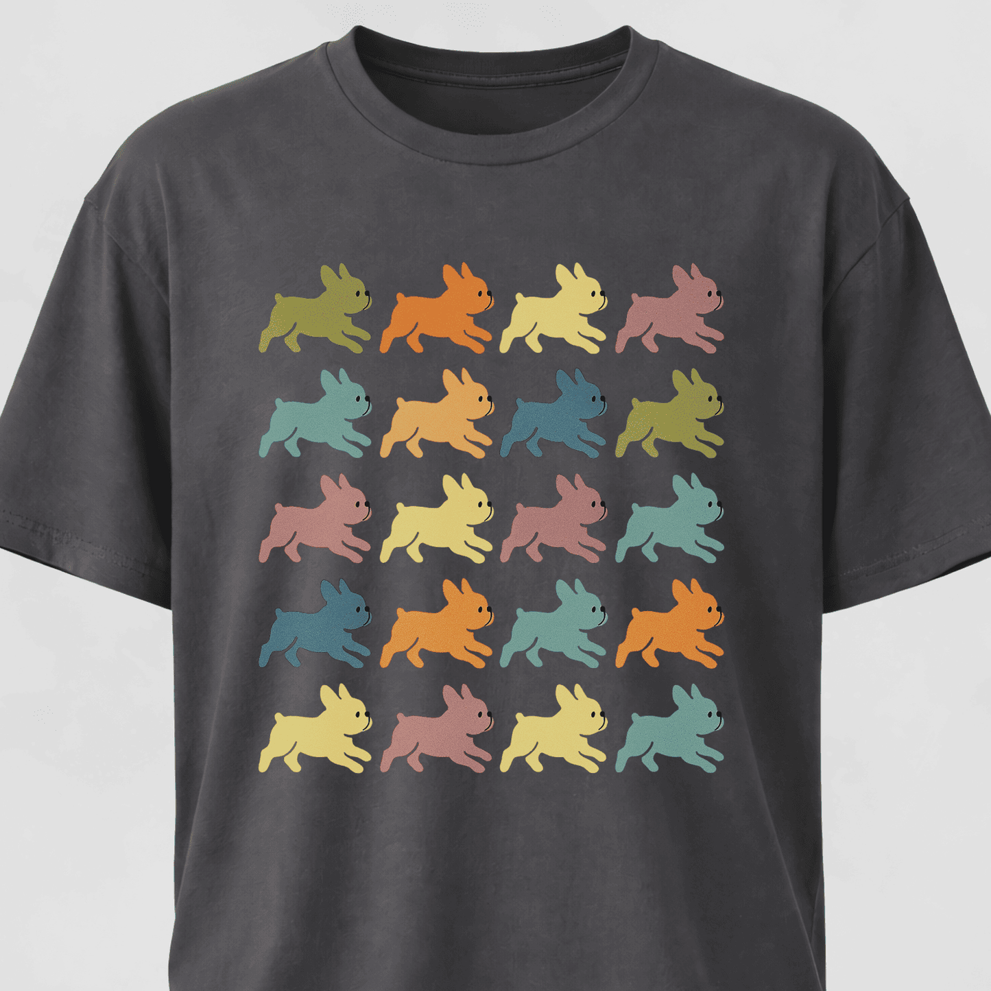 Cute Frenchies Collage Design T-Shirt
