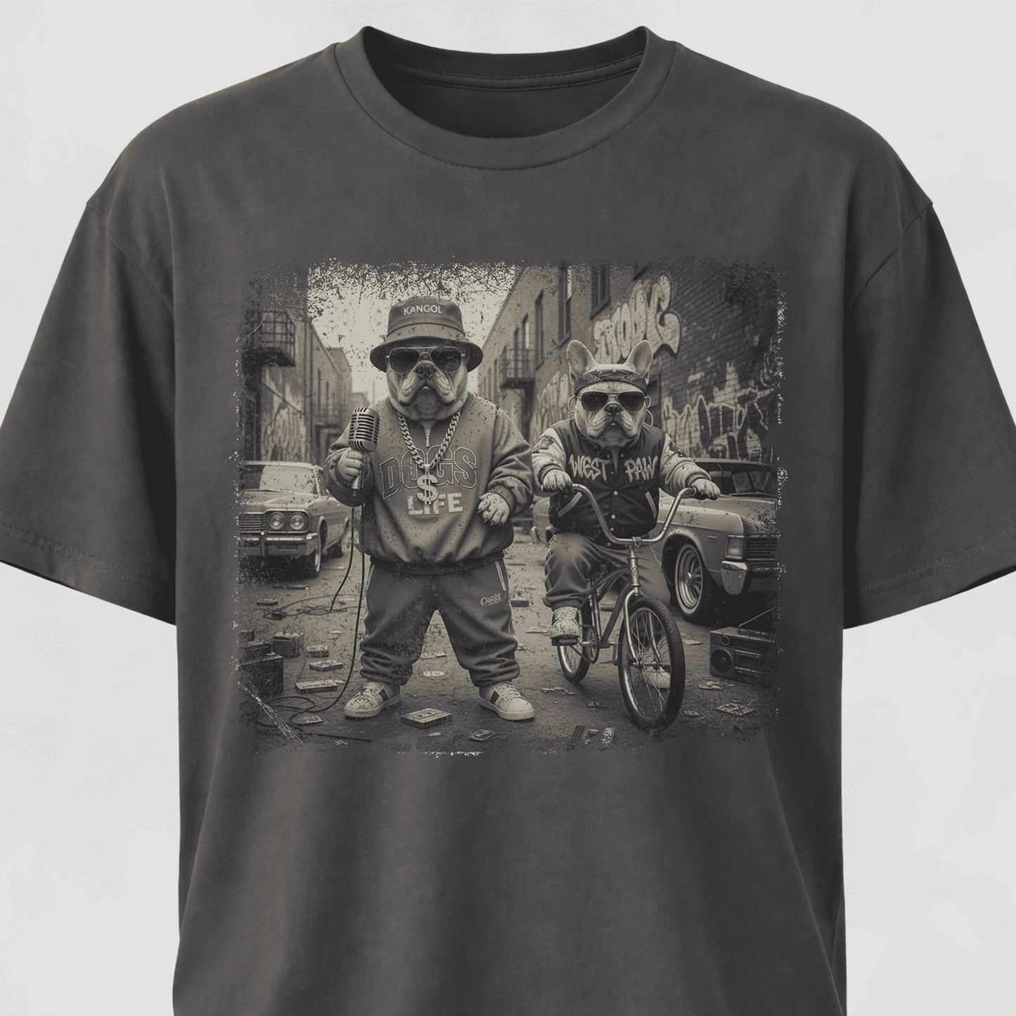 Rapper Frenchies Street Life T-Shirt