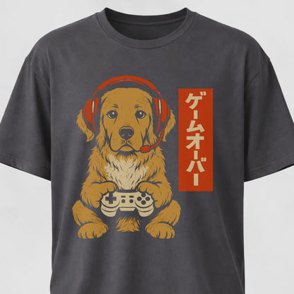 Retro Gamer Golden Retriever T-Shirt