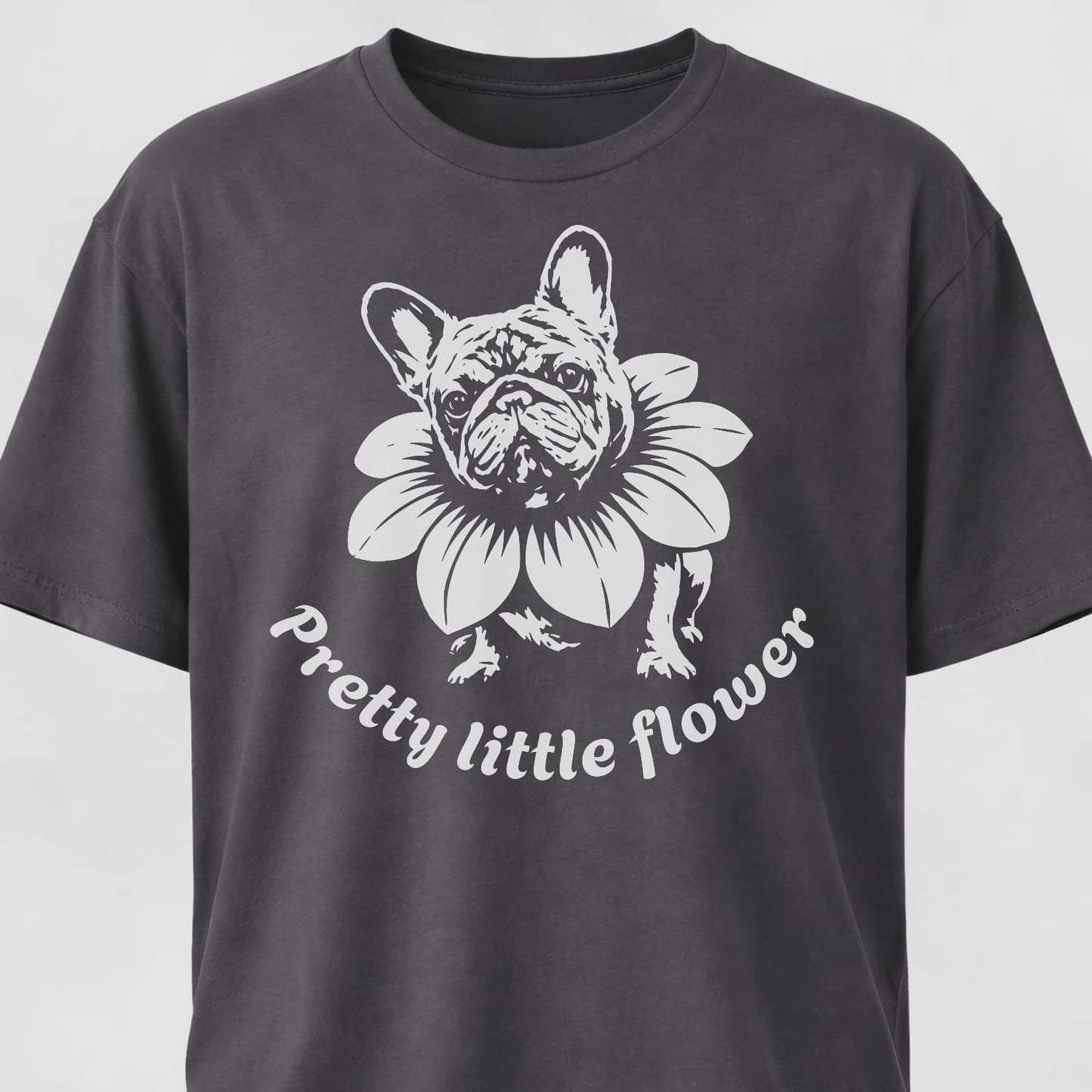 Pretty Little Flower Frenchie T-Shirt