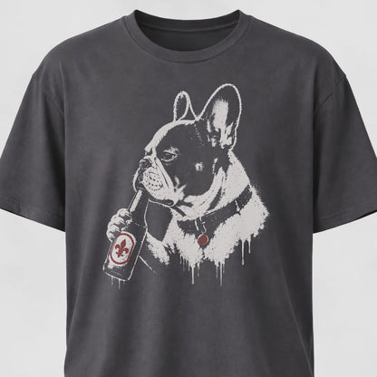 Beer Bottle French Bulldog T-Shirt