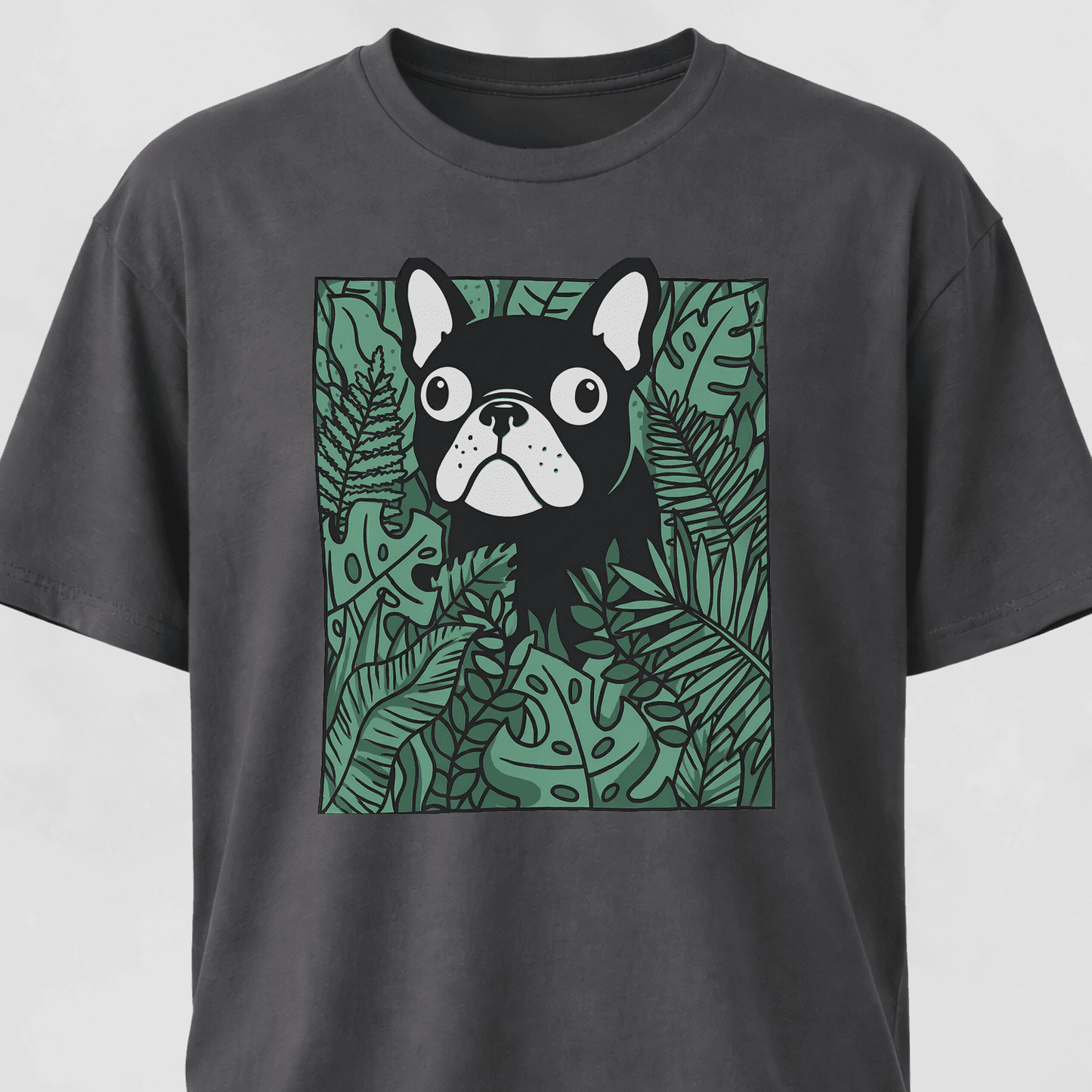 Frenchie In A Green Field T-Shirt