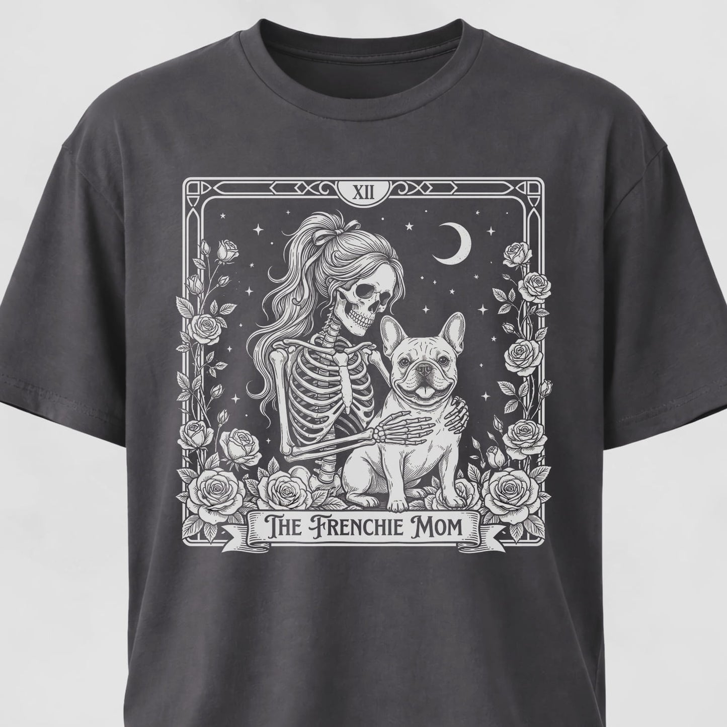 Gothic Frenchie Mom T-Shirt