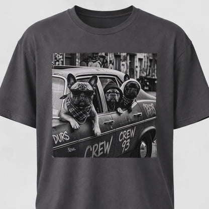 Frenchies Gang In A Car T-Shirt