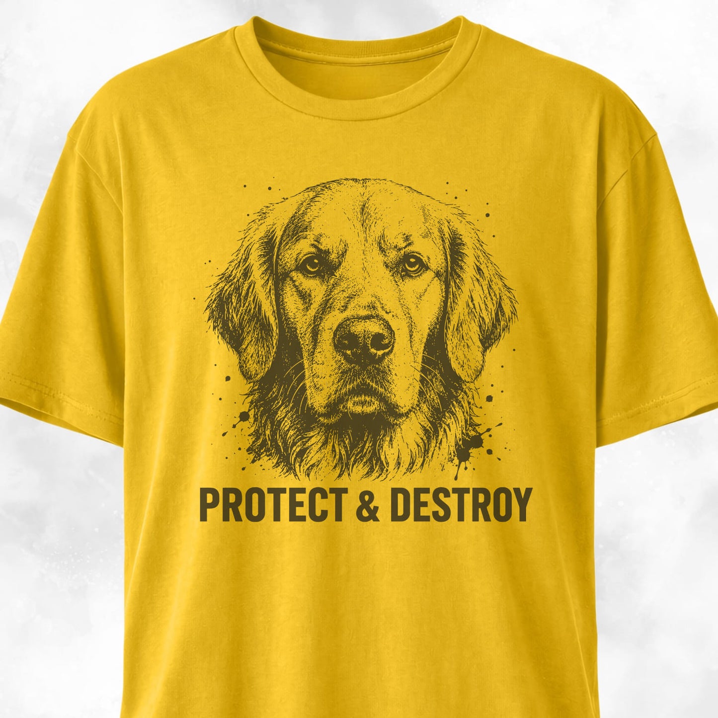 Protect And Destroy Golden Retriever T-Shirt