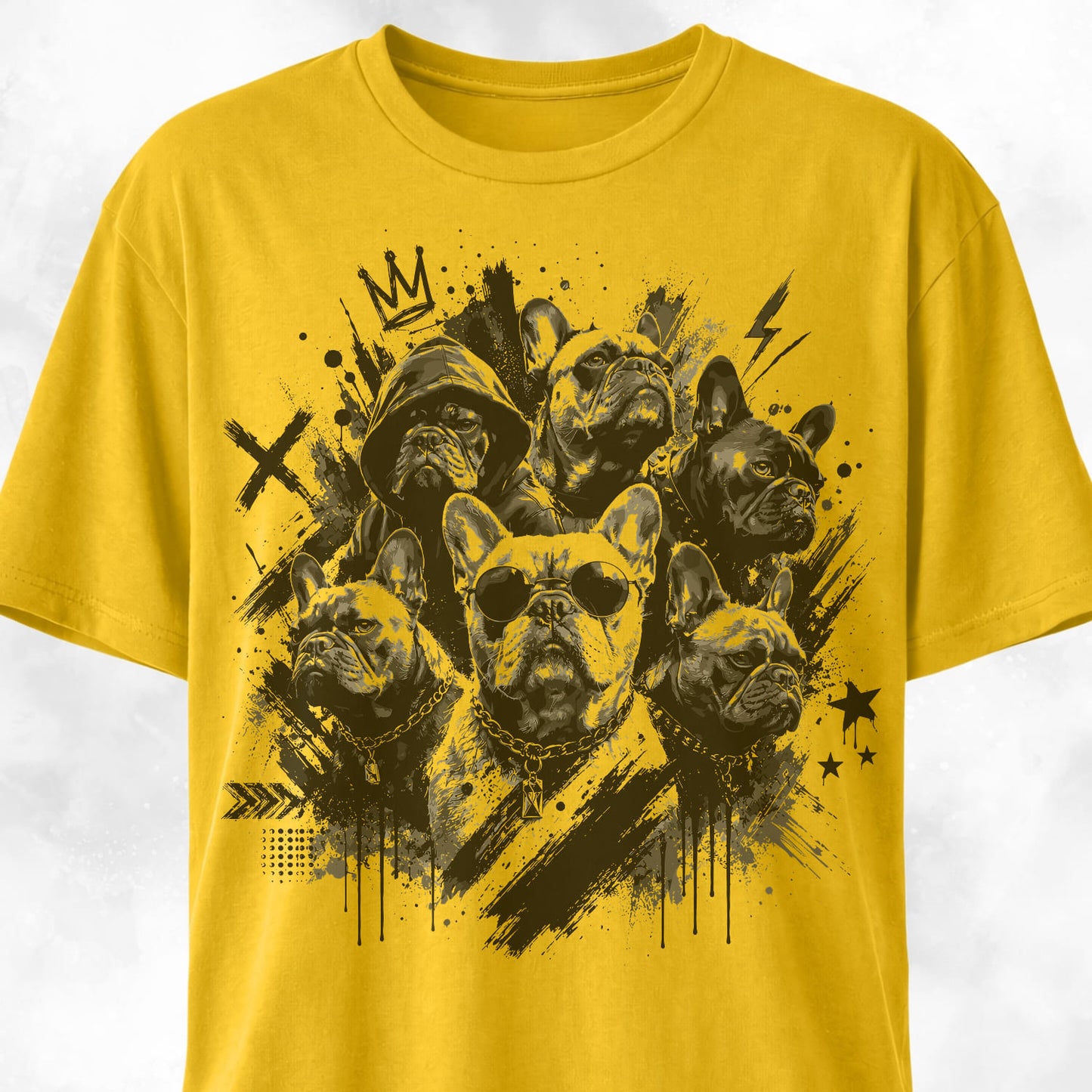 Urban Gangster French Bulldogs T-Shirt
