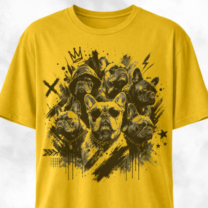 Urban Gangster French Bulldogs T-Shirt