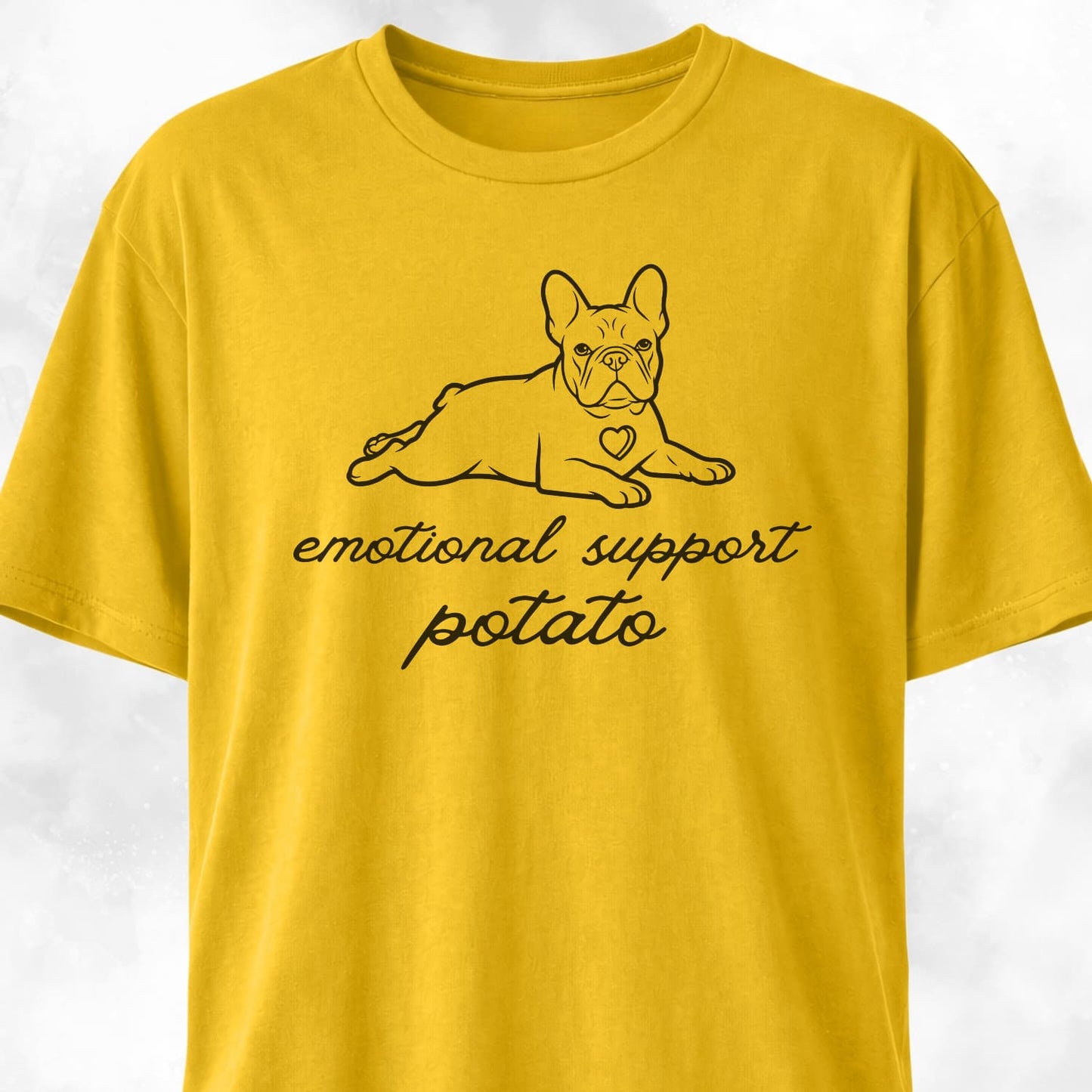 Emotional Support Potato Frenchie T-Shirt