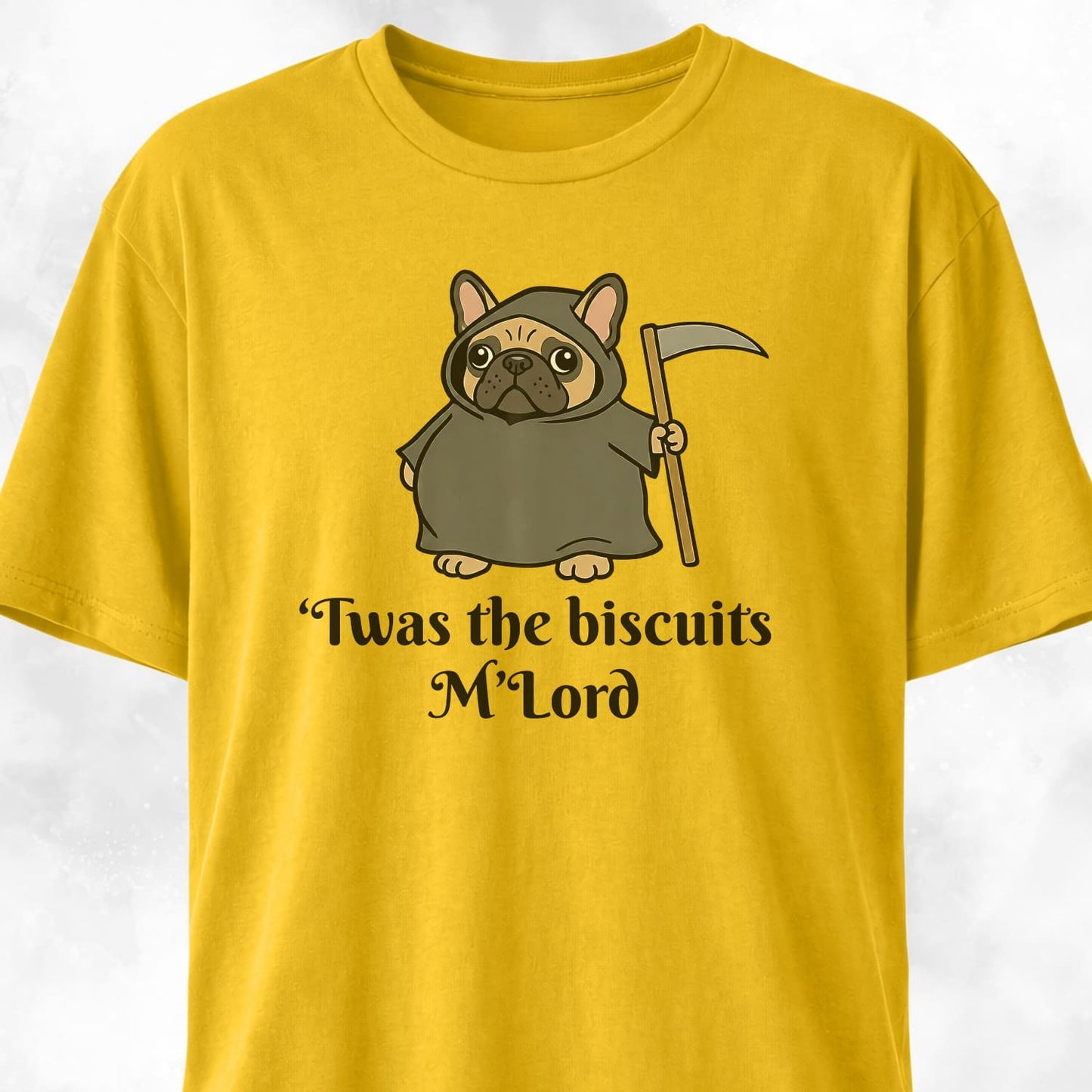 Twas The Biscuits M'Lord French Bulldog T-Shirt