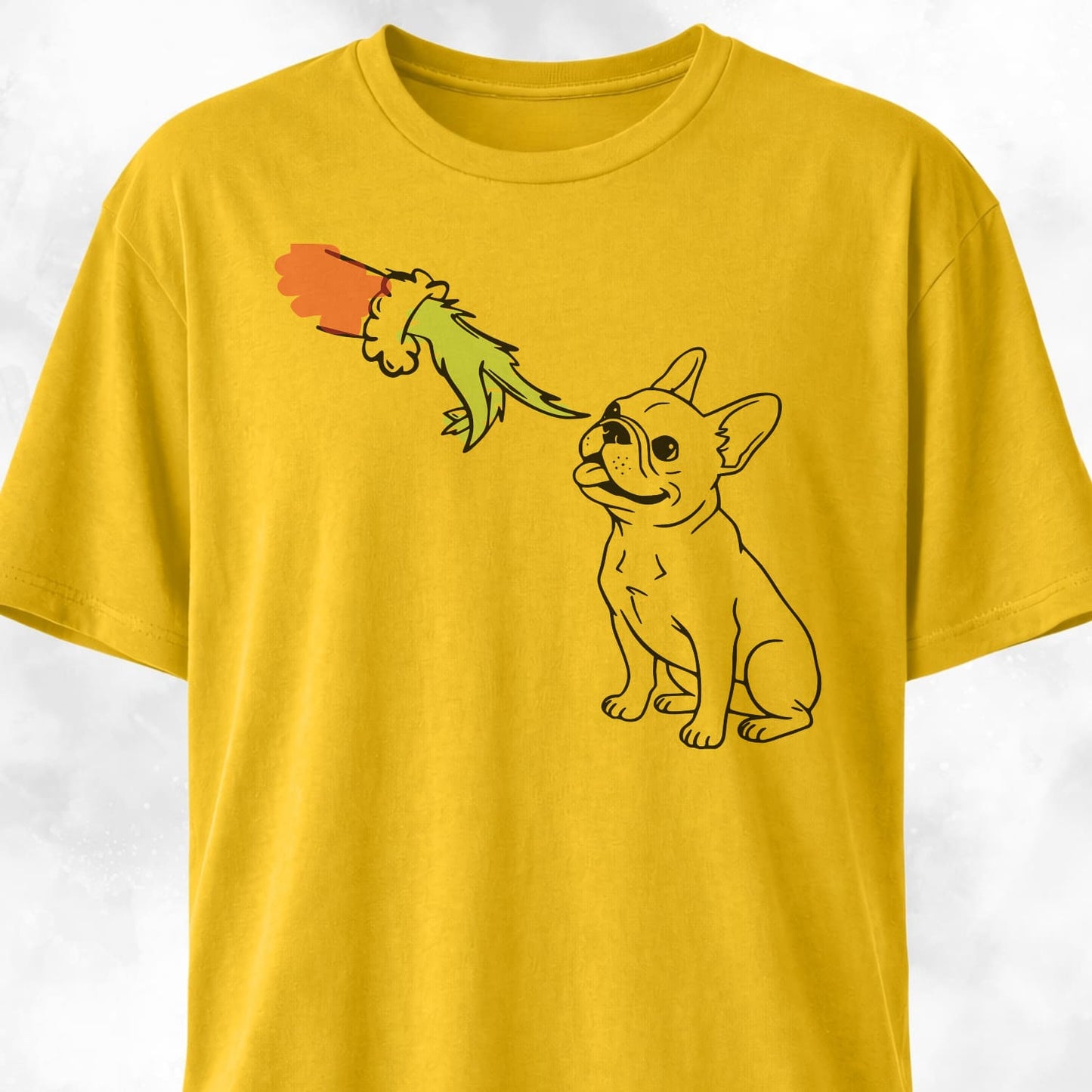 Grinch Booping Frenchie Nose Christmas T-Shirt