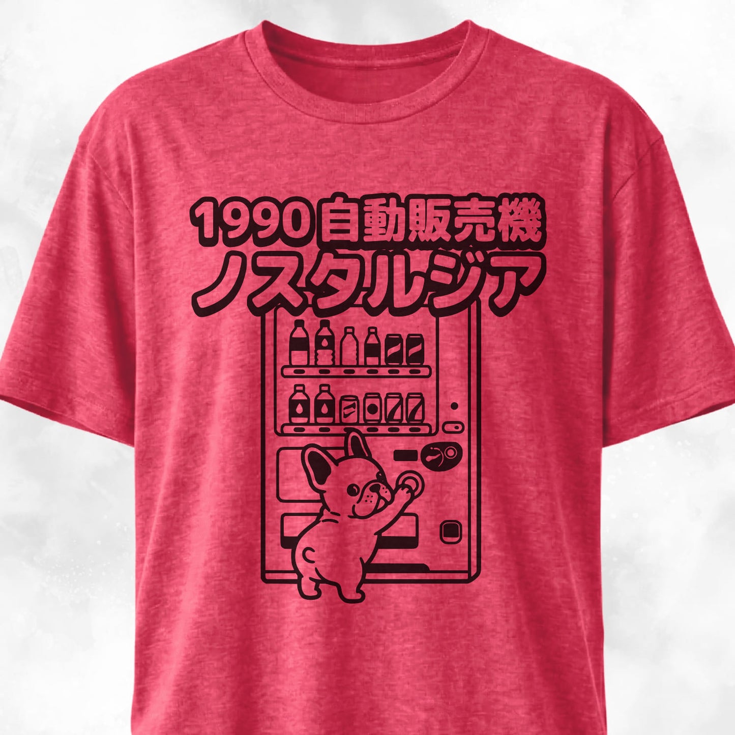 Frenchie Japanese Vending Machine T-Shirt
