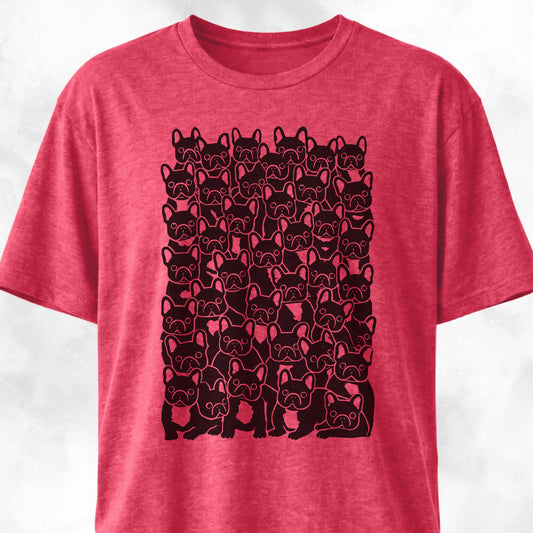 Cute Frenchies Crowd T-Shirt