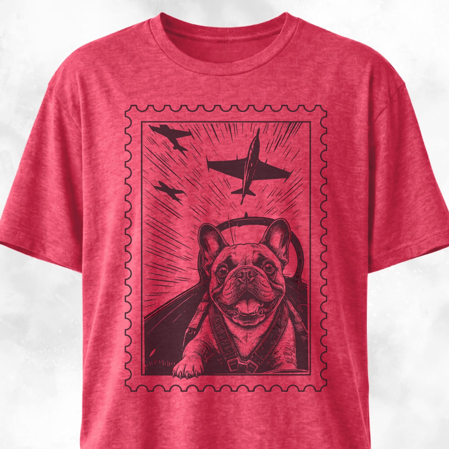 Frenchie Postage Stamp T-Shirt