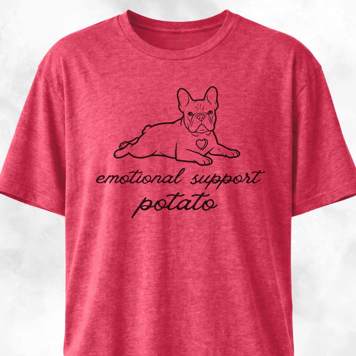 Emotional Support Potato Frenchie T-Shirt