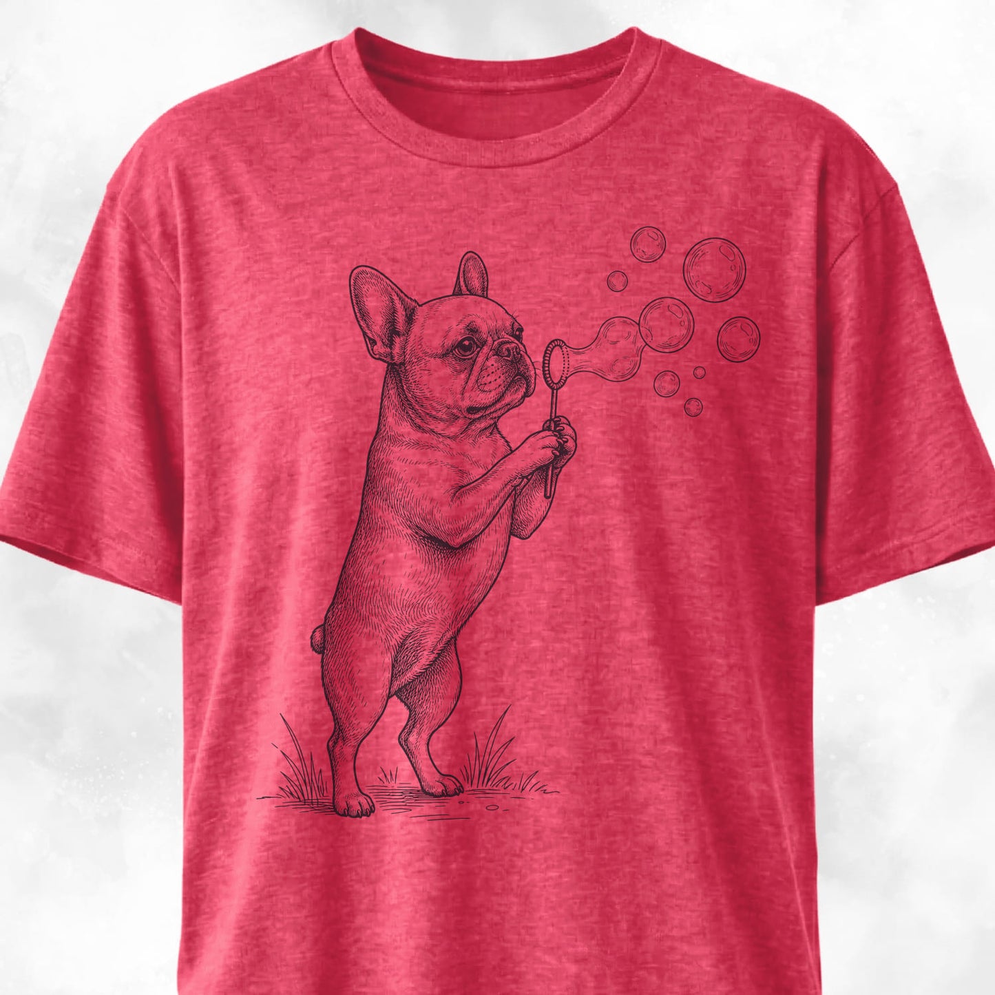 Frenchie Blowing Bubbles T-Shirt