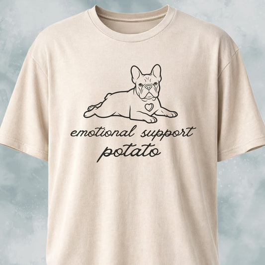 Emotional Support Potato Frenchie T-Shirt