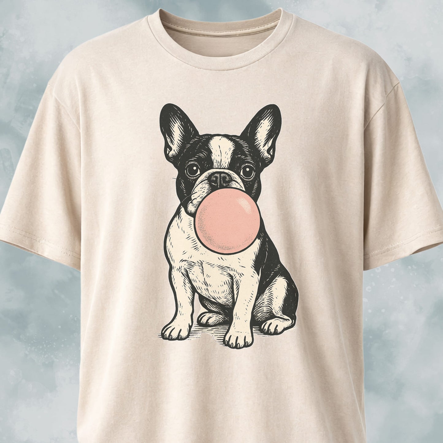 Frenchie Blowing Bubblegum T-Shirt