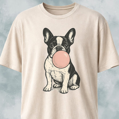 Frenchie Blowing Bubblegum T-Shirt