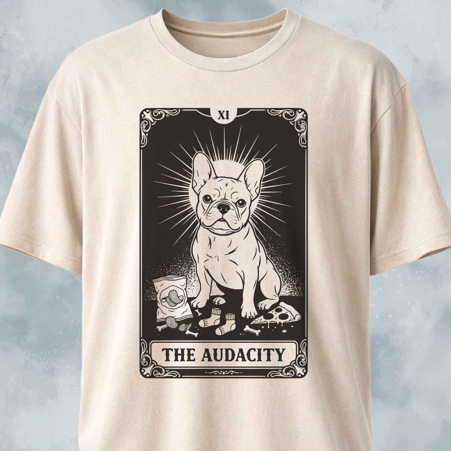 The Audacity Tarot Card Frenchie Edition T-Shirt