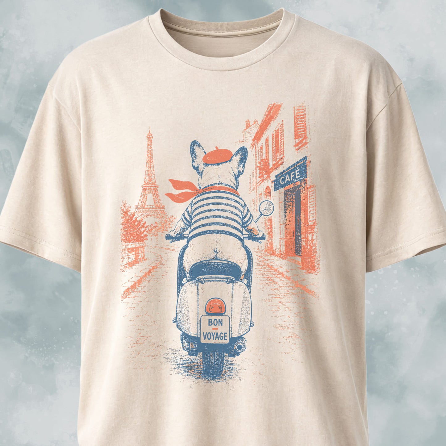 Frenchie On A Scooter T-Shirt