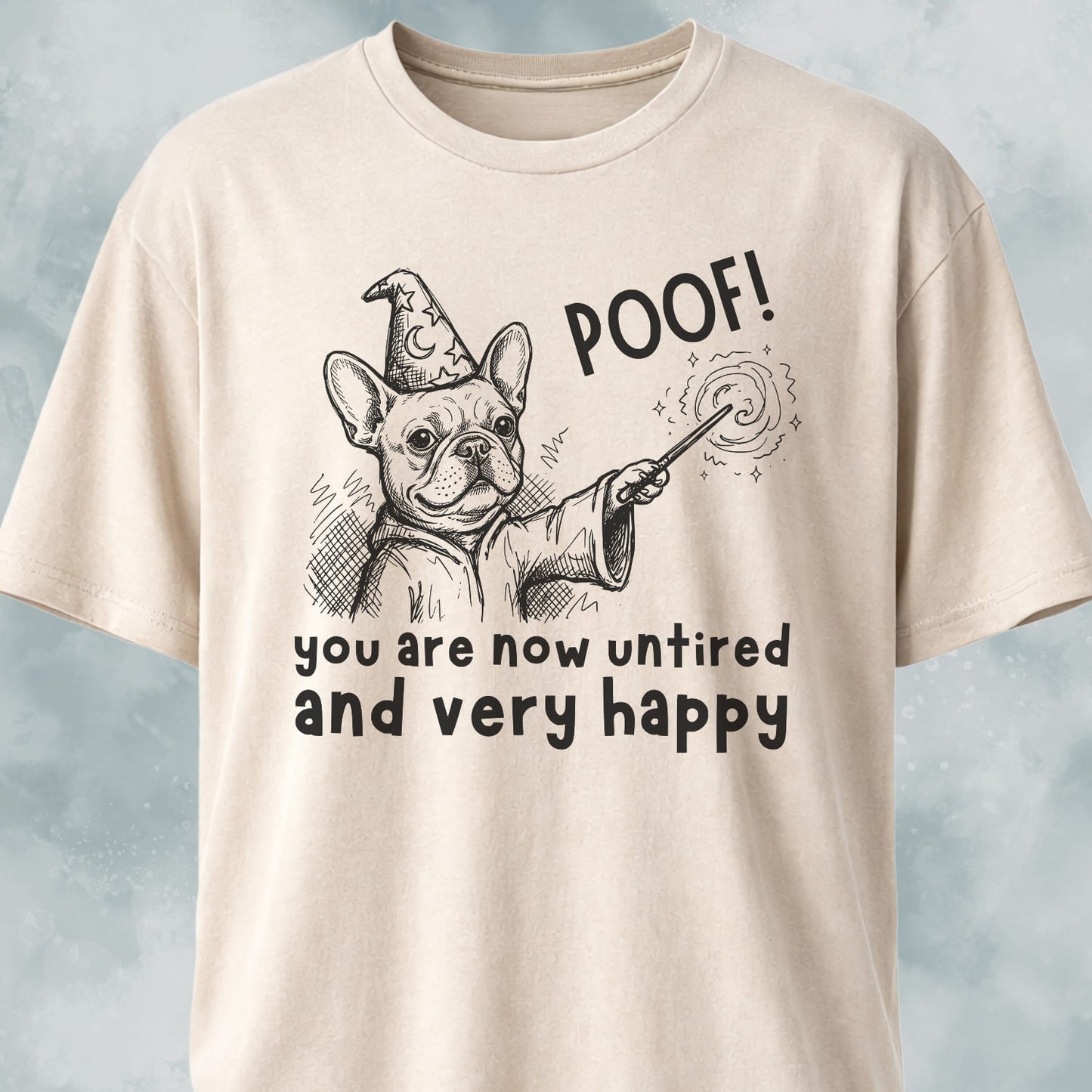 Poof Wizard French Bulldog T-Shirt