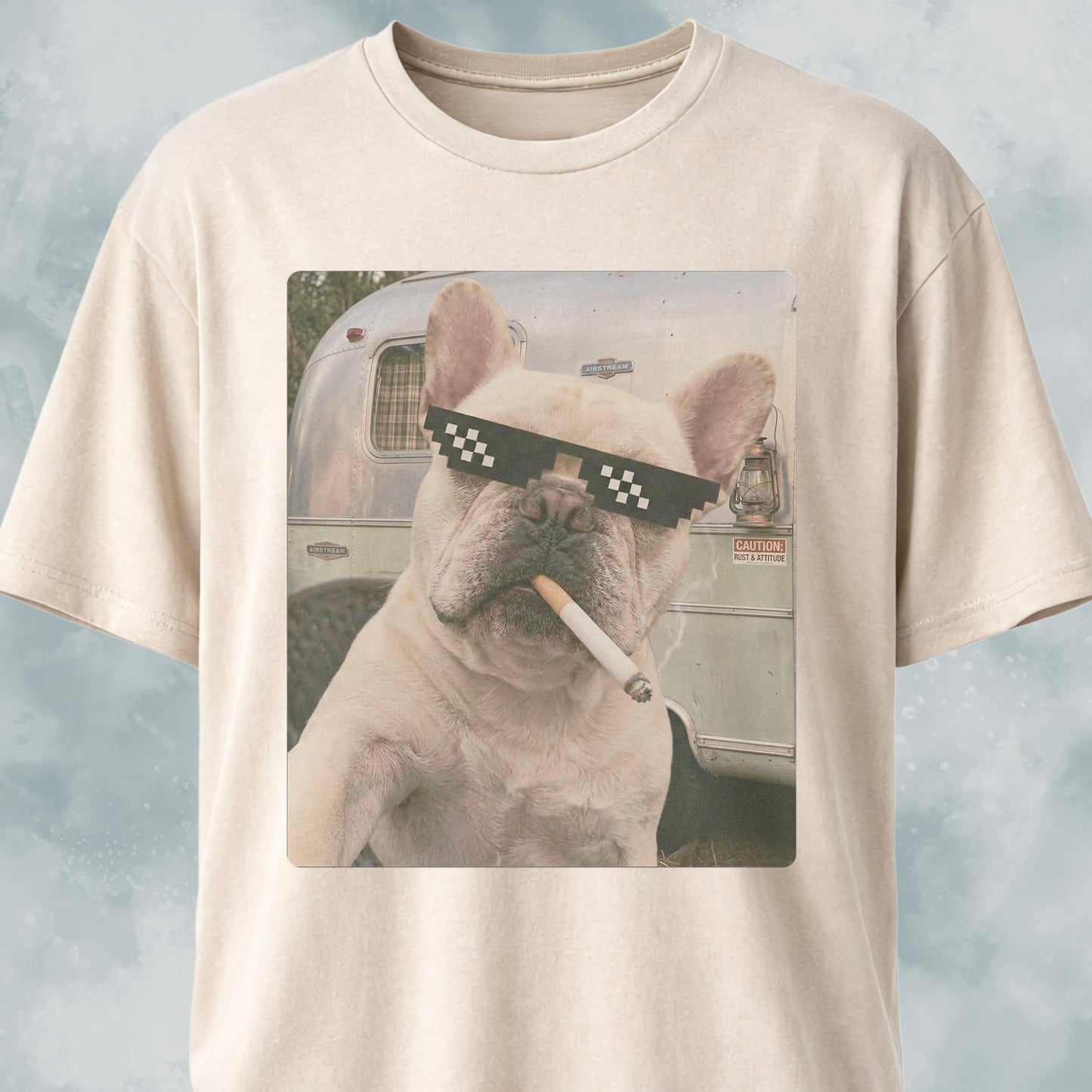 French Bulldog Vintage Selfie T-Shirt