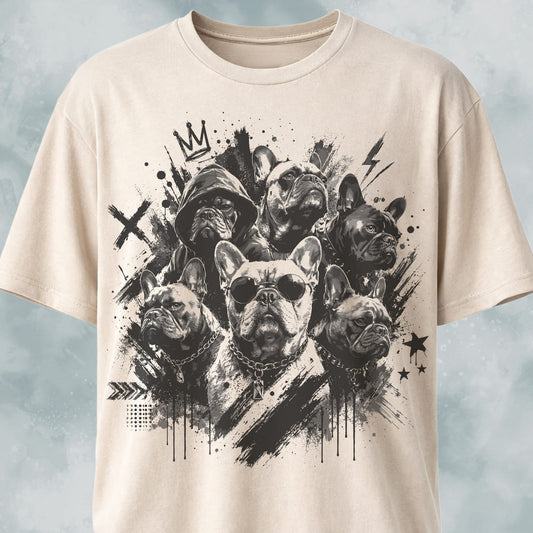 Urban Gangster French Bulldogs T-Shirt