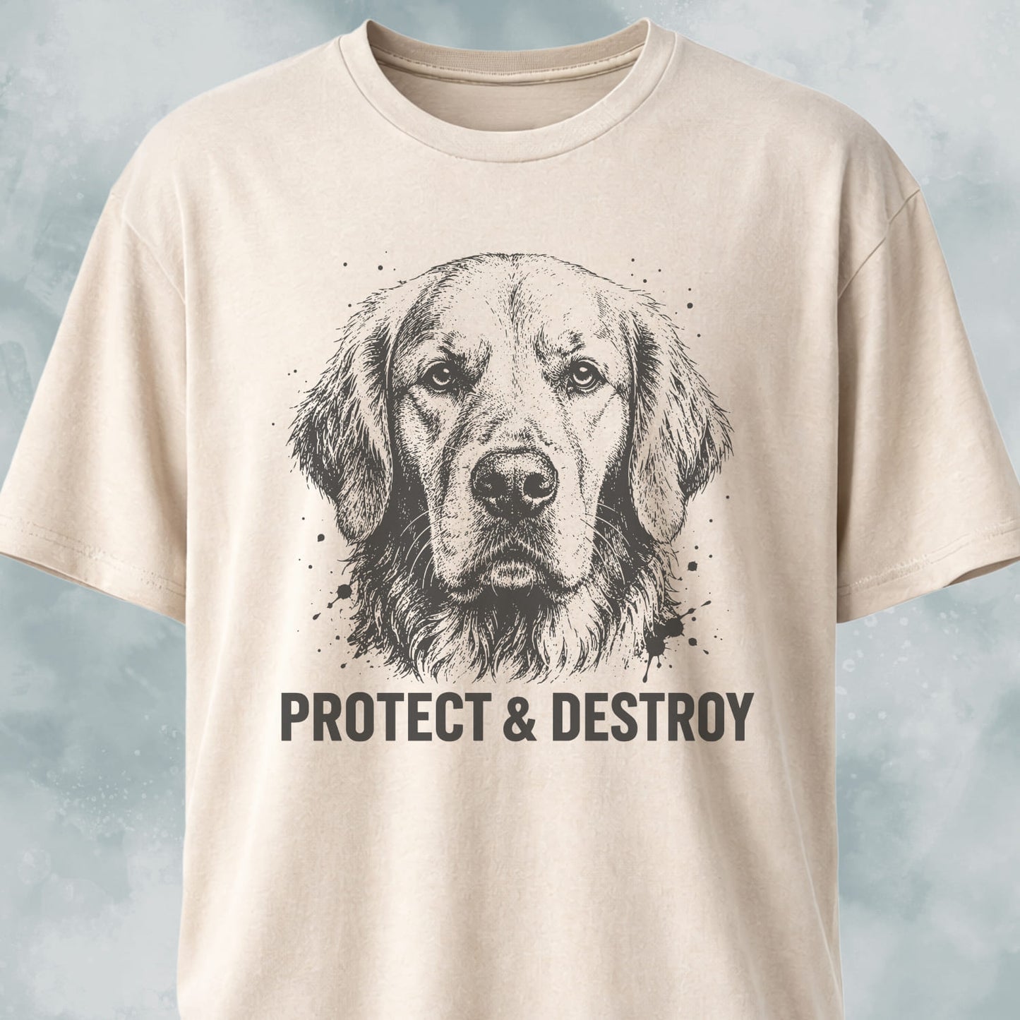 Protect And Destroy Golden Retriever T-Shirt