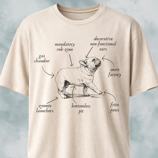 Anatomy Of A French Bulldog T-Shirt