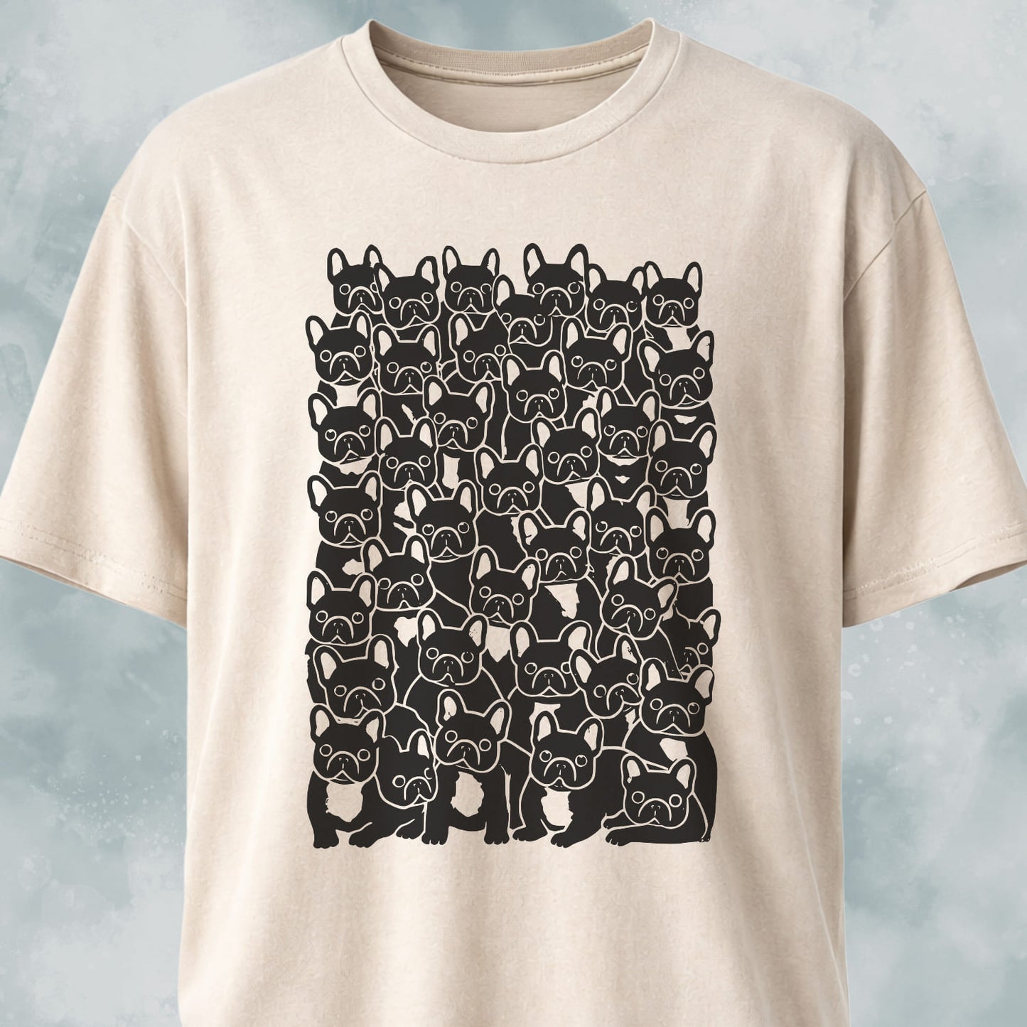 Cute Frenchies Crowd T-Shirt