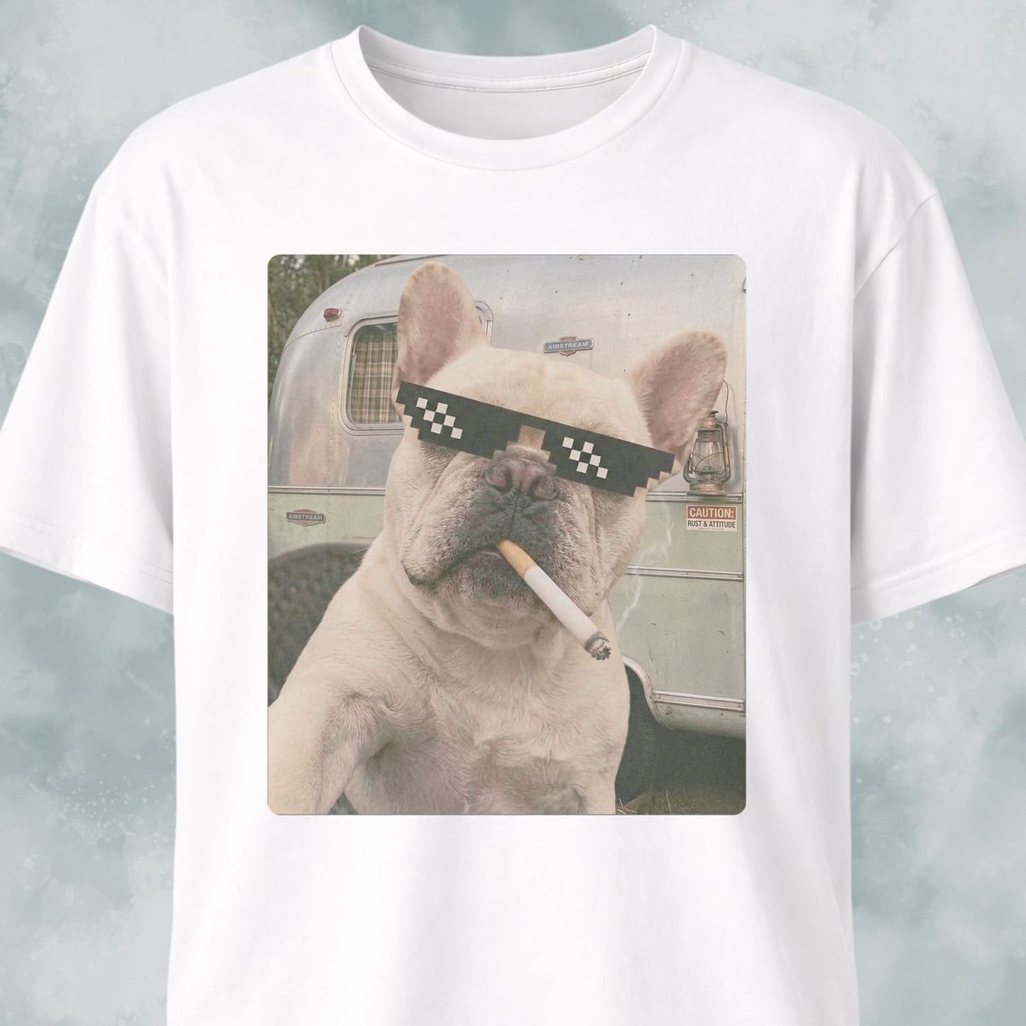 French Bulldog Vintage Selfie T-Shirt