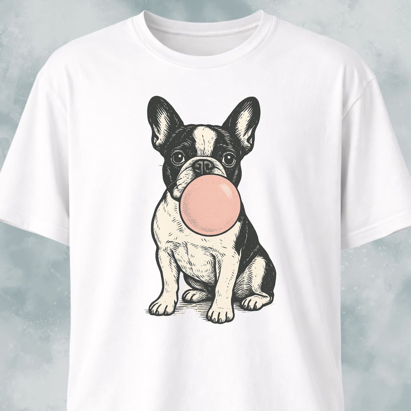 Frenchie Blowing Bubblegum T-Shirt