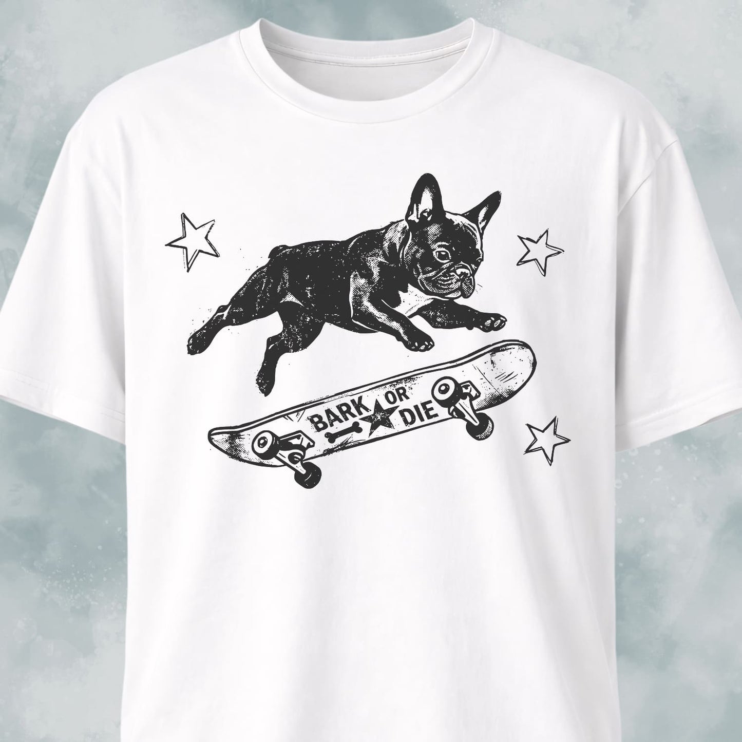 Frenchie On A Skateboard T-Shirt