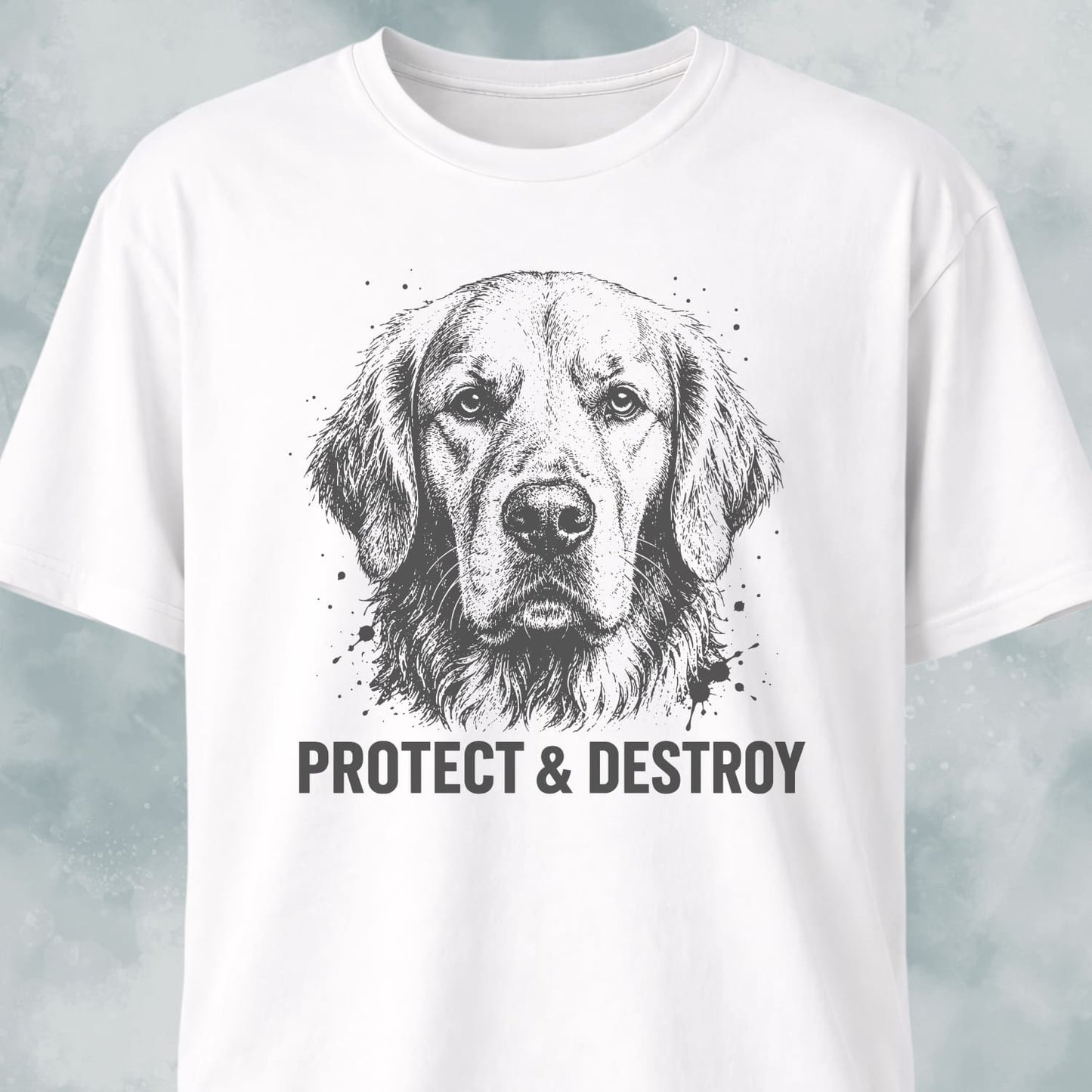 Protect And Destroy Golden Retriever T-Shirt