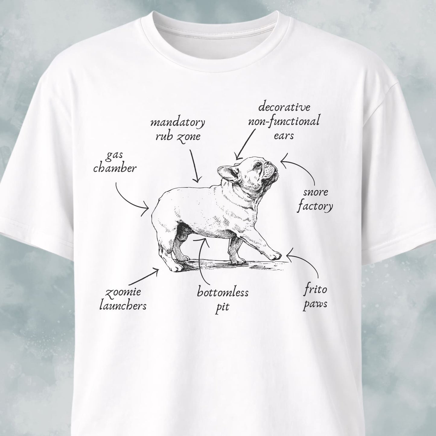 Anatomy Of A French Bulldog T-Shirt