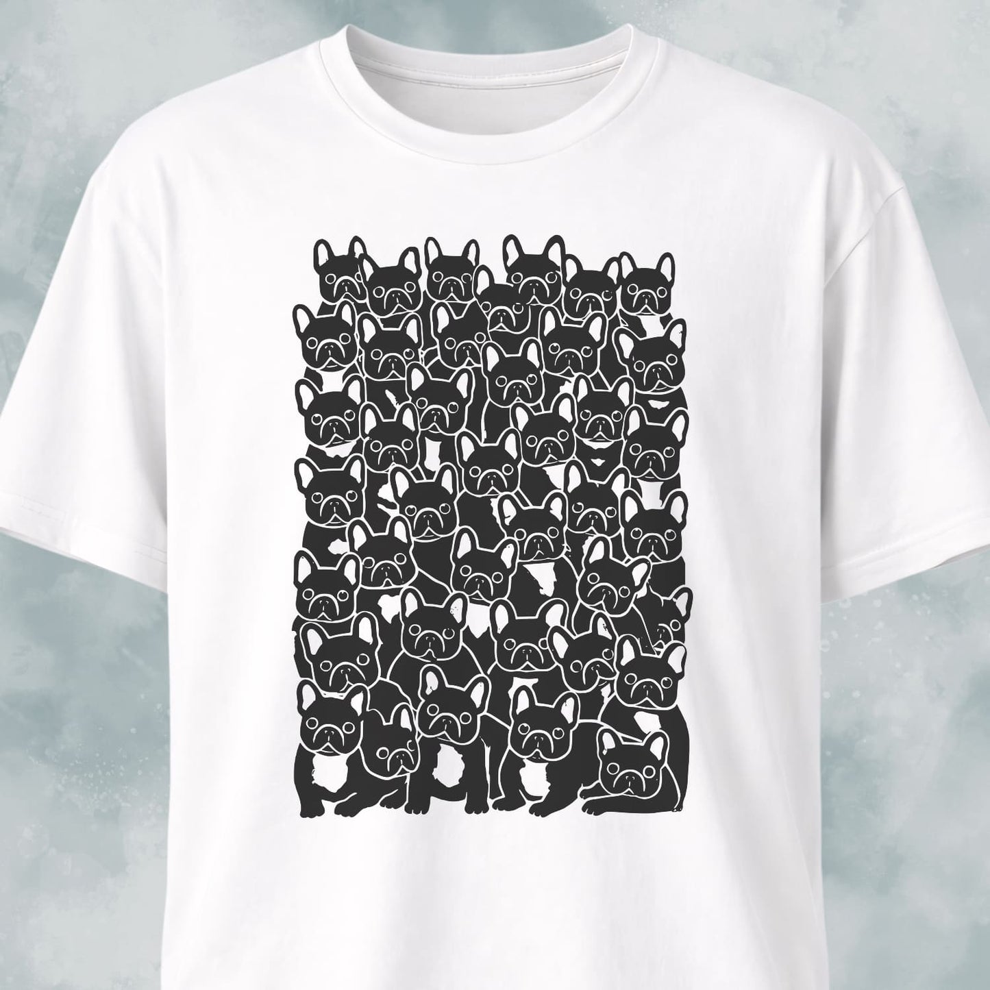 Cute Frenchies Crowd T-Shirt