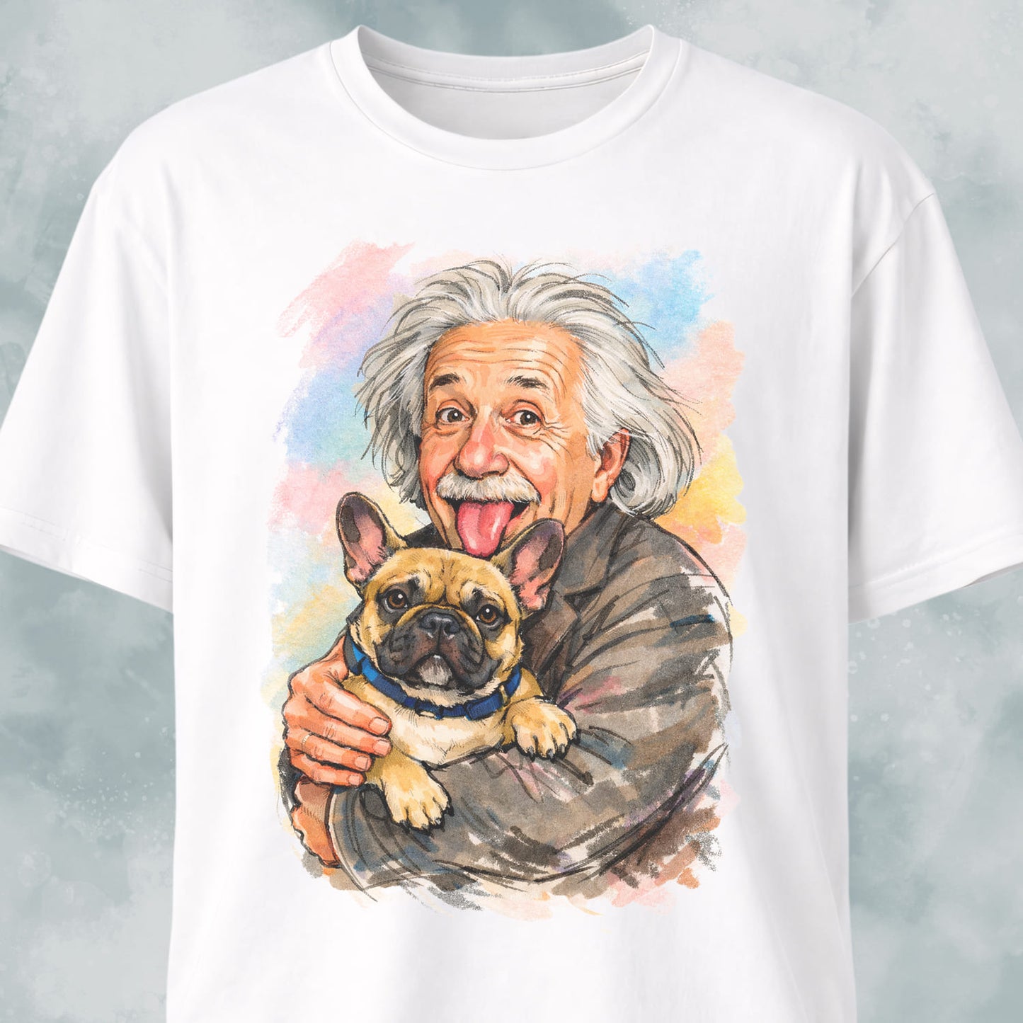 Einstein With French Bulldog T-Shirt