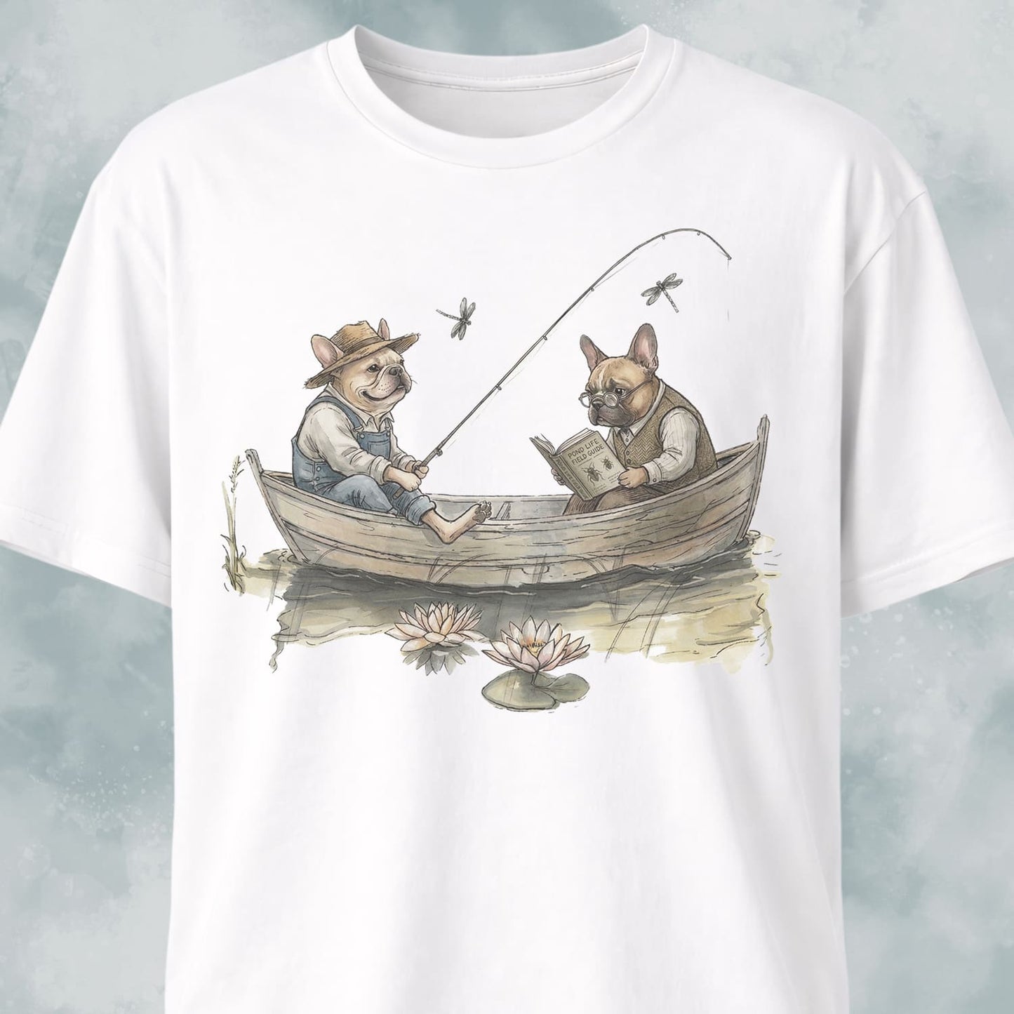 Frenchies Fishing T-Shirt