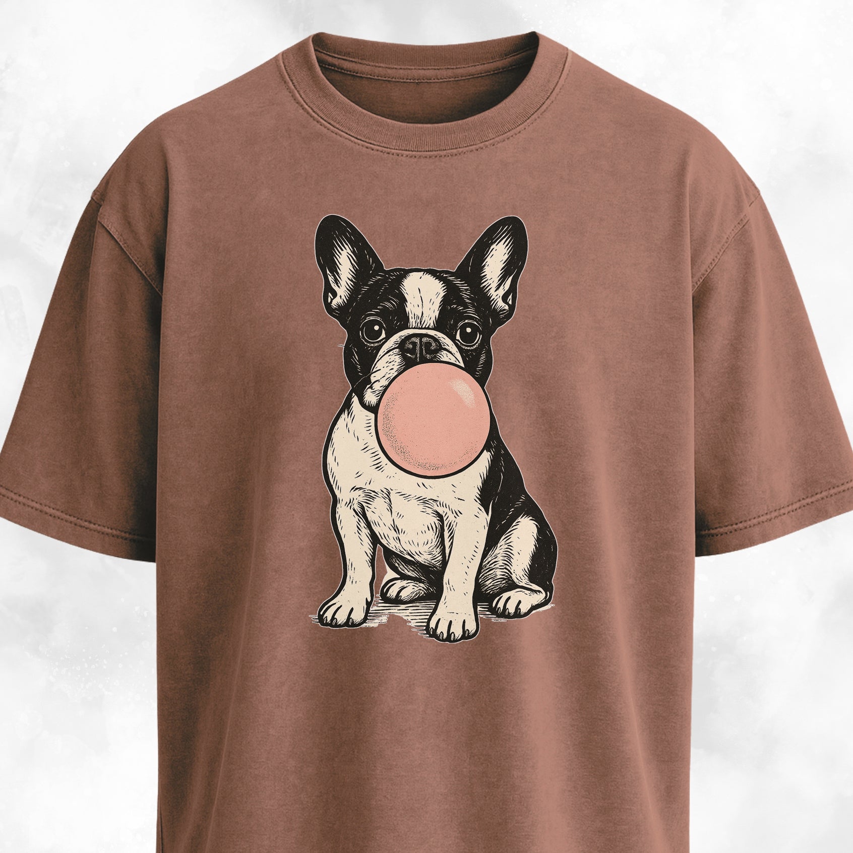 Frenchie Blowing Bubblegum T-Shirt