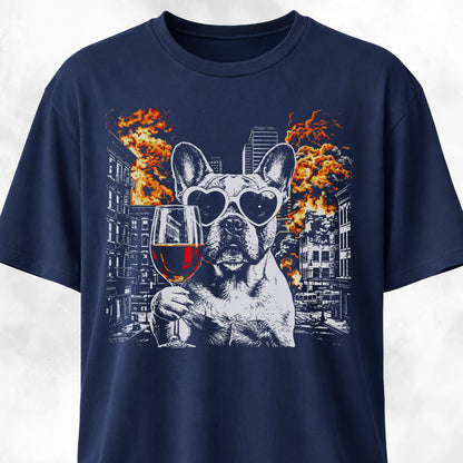 Frenchie Wine Explosion T-Shirt