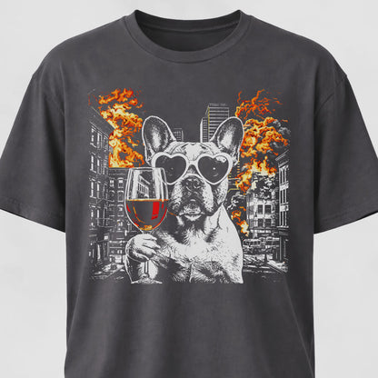 Frenchie Wine Explosion T-Shirt